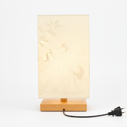 JapandiLume - Minimalistische Japandi Tafellamp van Bamboe